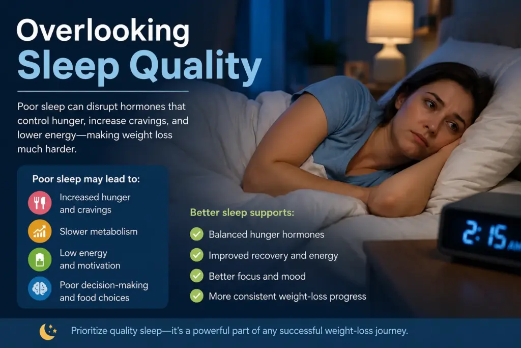 Person resting comfortably illustrating the connection between sleep quality and weight management